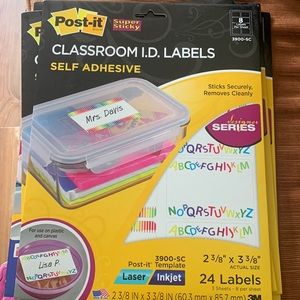 Classroom ID Labels